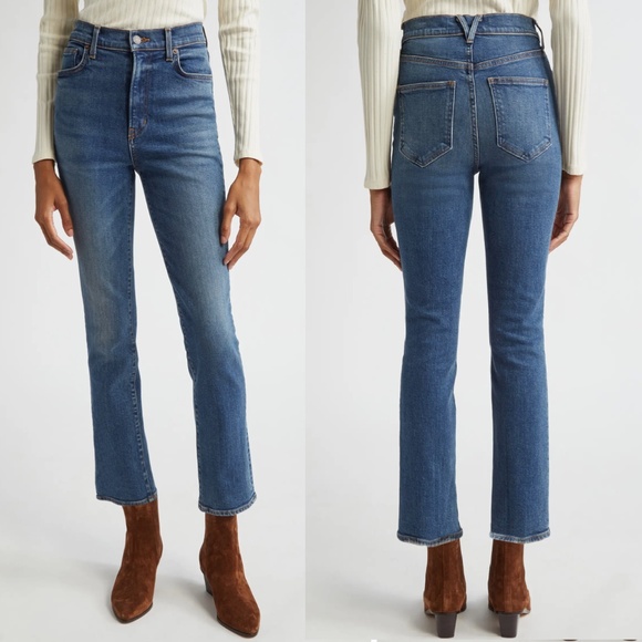 Veronica Beard Denim - Veronica Beard Ryleigh Slim Straight Leg High Rise Jeans